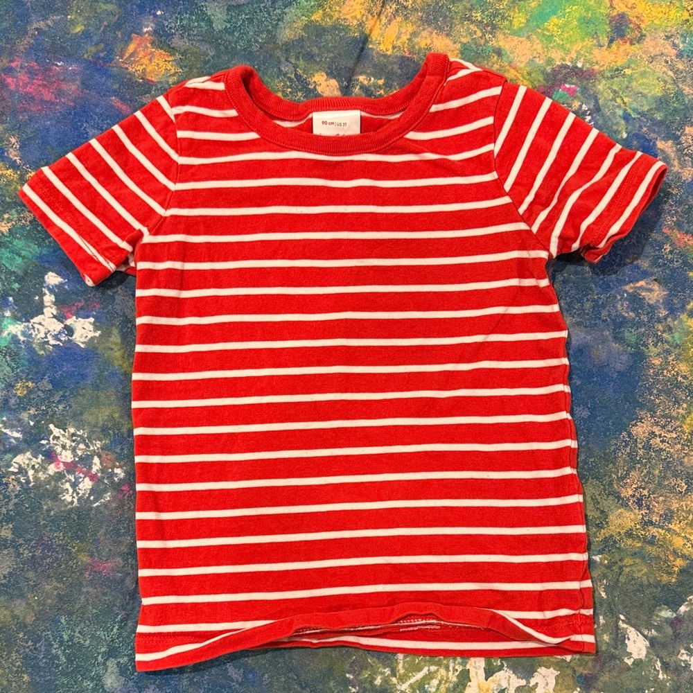 Hanna Andersson Red and White Striped Tee